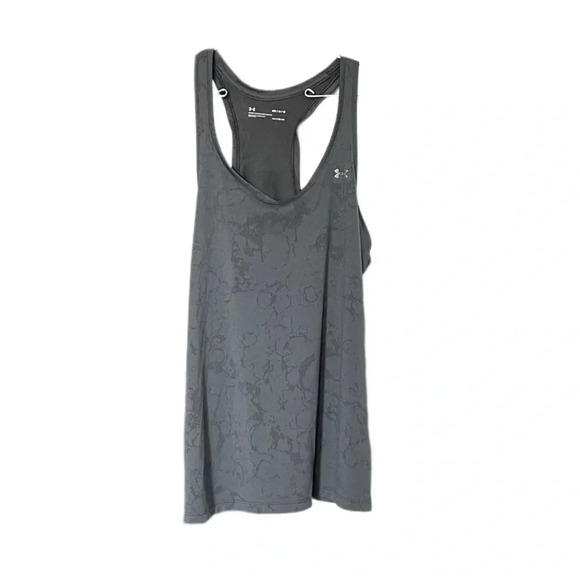 Under Armour Heatgear Women’s Loose Fitting Gray Tank Top Medium - Picture 1 of 7